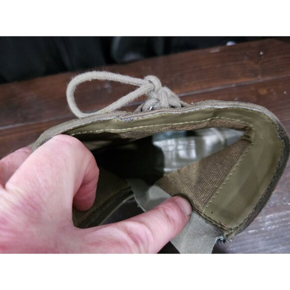 EUC Soda Green Faux Suede Lace Detail Ankle Zip Booties/Sz. 8 - Picture 7 of 9